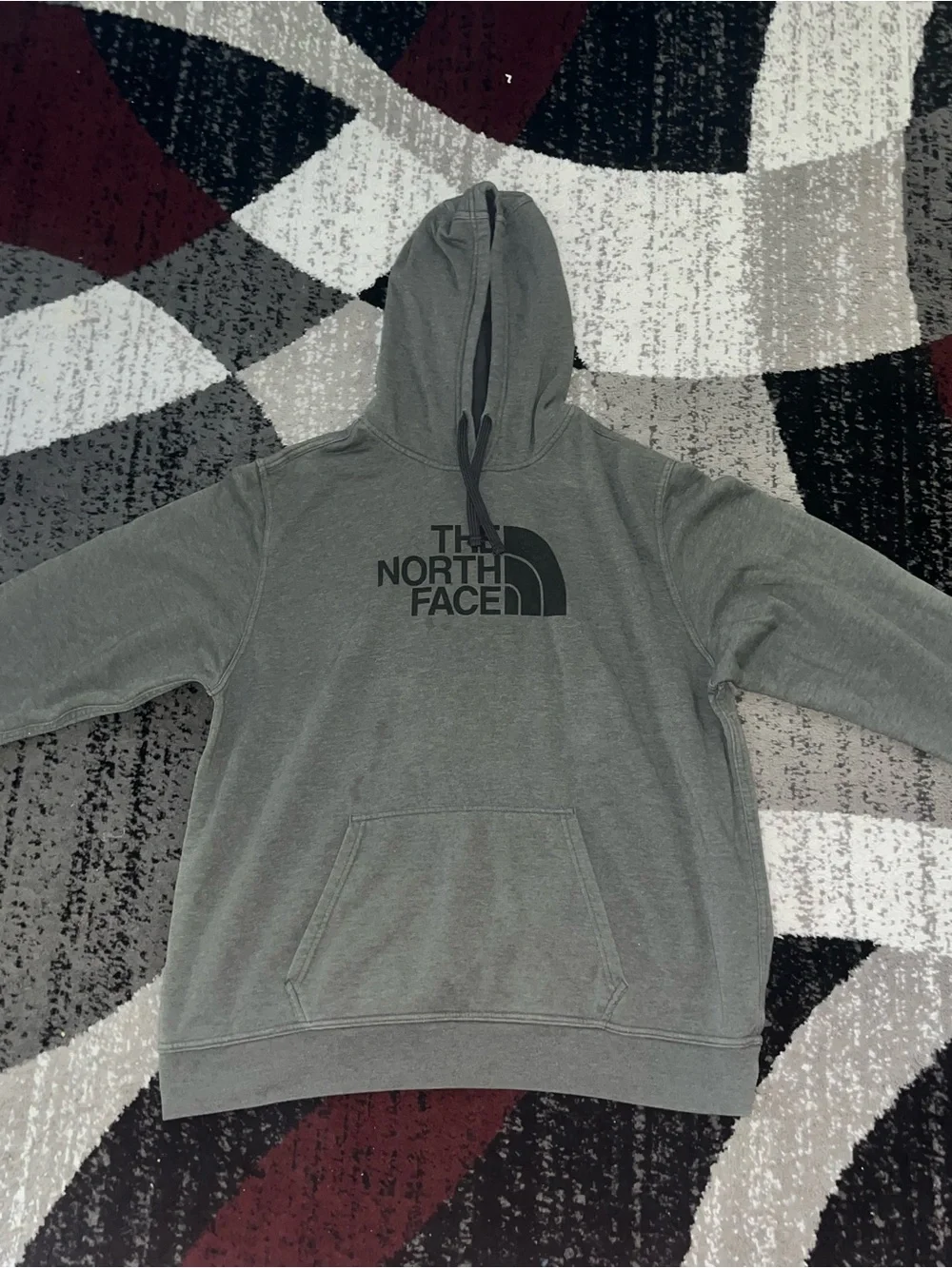 The North Face Men's Olive Gray Pullover Hoodie